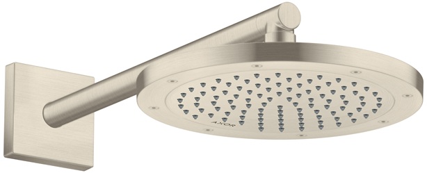 Hansgrohe Brausearm DN15 390mm eckig Axor ShowerSolutions brushed nickel 26436820