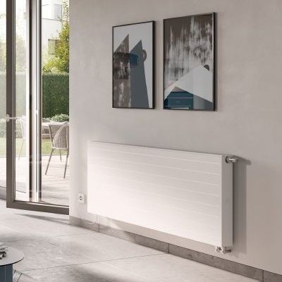 Kermi x-flair Wärmepumpen-Heizkörper Line-Vmulti Typ 33 H: 90,5 L: 200,5cm weiß PLX3L0902001N1K