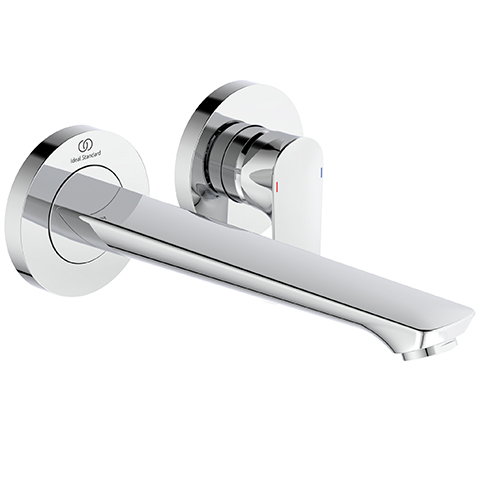 Ideal Standard Connect Air Wand-Waschtischarmatur Unterputz chrom, Ausladung 225mm, Bausatz 2,5l/min A7009AA