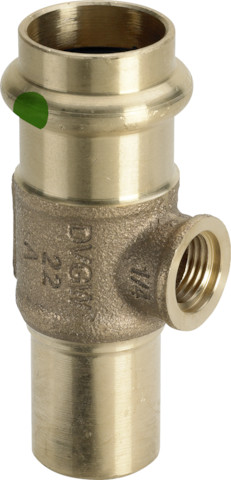 Viega Sanpress T-Stück mit SC-Contur 2217.4 in 54mm x G1/4 x 54mm 705855
