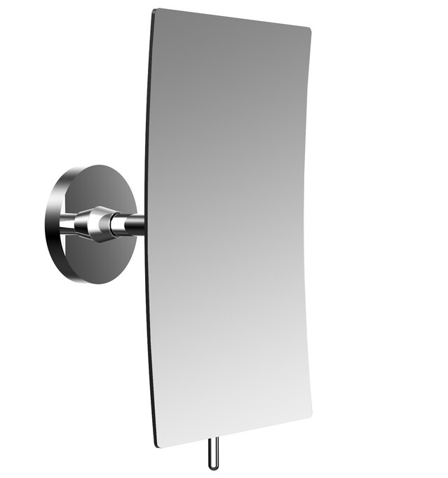 Emco Kosmetikspiegel Round 3-fach, eckig, Klebeadapter 132x208mm chrom 109400137