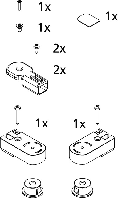 Kermi Set Lager oben für LI 2SR/LLI 1WR/LLI 1GR/L 2534738