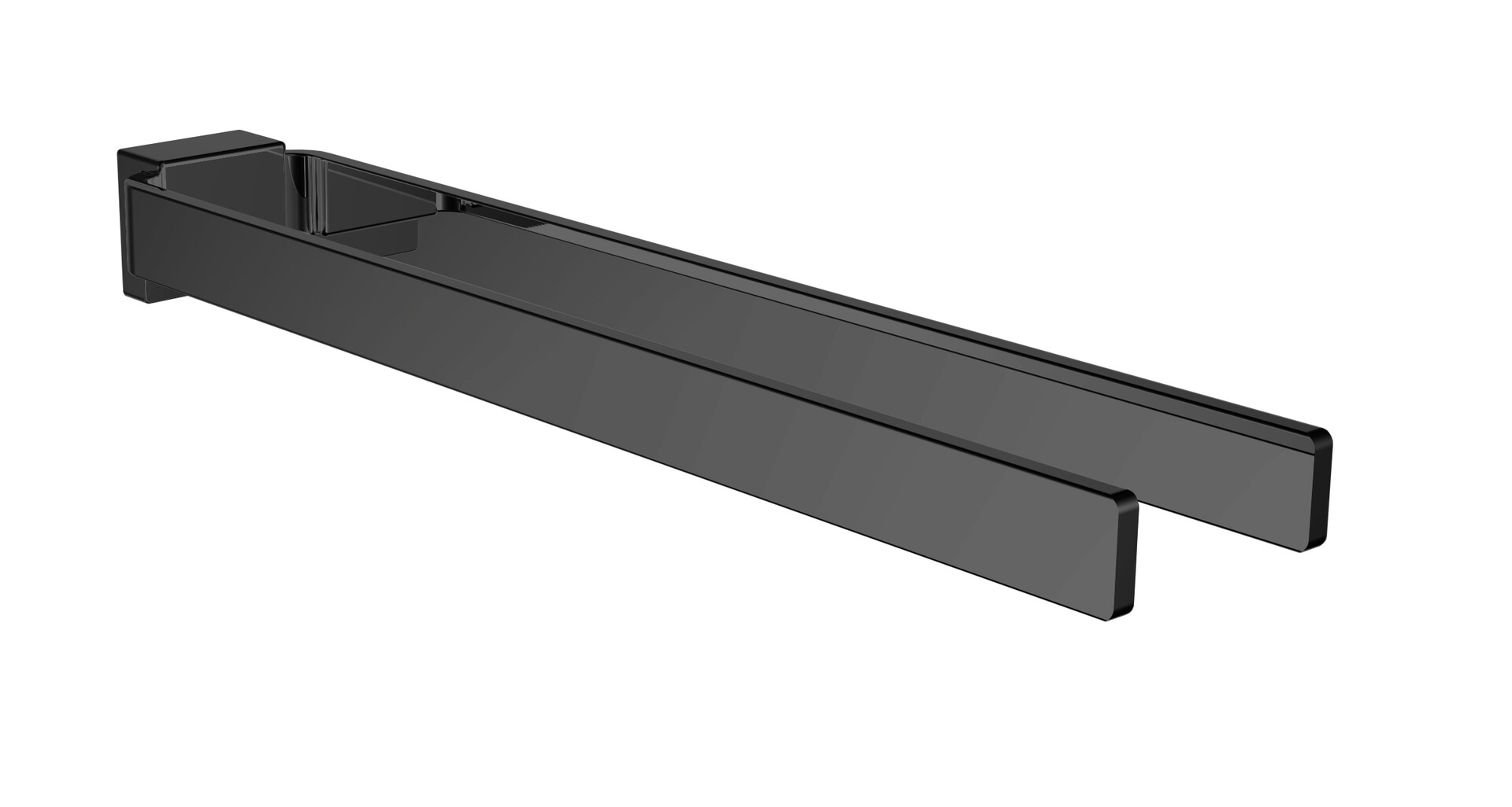 Emco Handtuchhalter Cue starr 2armig 430mm schwarz 325013343