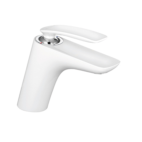 Kludi Balance Waschtisch-Einhandmischer 126mm ohne Ablaufgarnitur, DN10, weiß/chrom 520269175