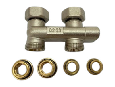 Heimeier Umlenkstück Durchgang G3/4 absperrbar, Zweirohr, 50mm 0542-50.000