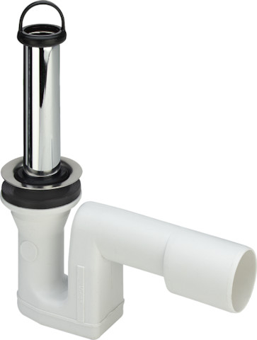 Viega Ablaufgarnitur 6933.89 für 52mm Ablaufloch in DN40/50 x 70x120mm Messing verchromt 103408