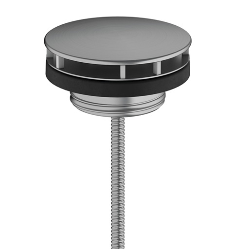 Hansgrohe Ablaufgarnitur nicht verschließbar für Waschbecken, Brushed Black Chrome 50001340