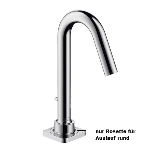 Hansgrohe Rosette rund Axor Citterio M 4-Loch Wannenarmatur für Wannenrand chrom 98501000