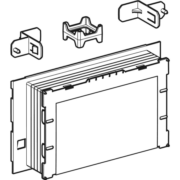 Geberit Rohbauset, flächenbündig, für Sigma UP-Spülkasten 12cm 243.168.00.1