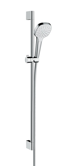 Hansgrohe Brauseset Croma Select E 1 jet/Unica mit Brausestange 900mm weiss/chrom 26594400