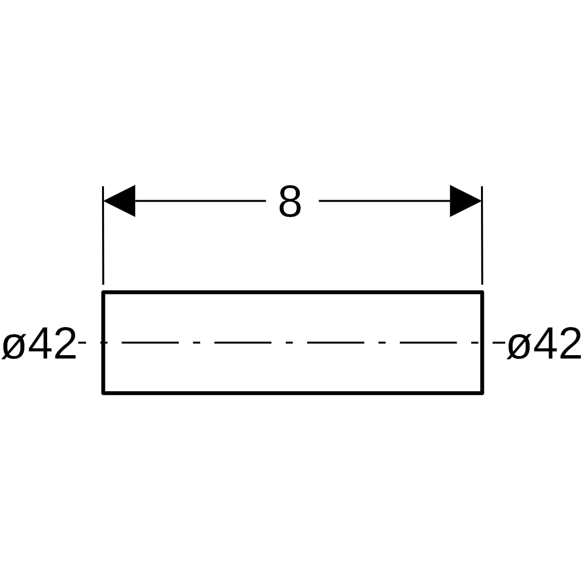 Geberit Mapress C-Stahl Rohrnippel außen verzinkt d42 22055