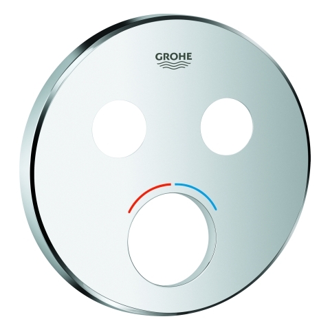 Grohe Rosette rund für Mischer mit 2 Absperrventilen chrom 46992000