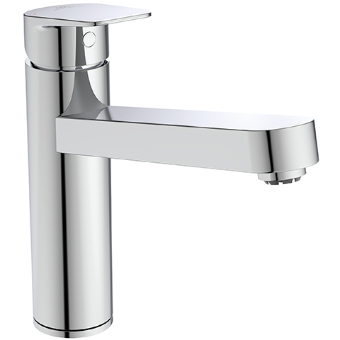 Ideal Standard Küchenarmatur Ceraplan Ausladung 204mm Niederdruck mit hohem Rohrauslauf, chrom BD312AA