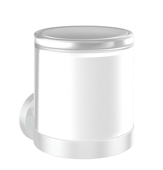 Emco Sensor-Seifenspender Round Glasteil satiniert weiß 432113903
