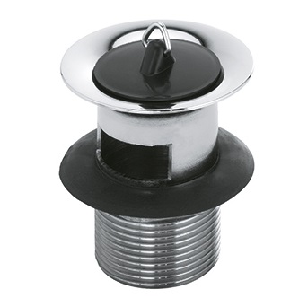 Kludi Waschtisch-und Bidet-Sifon Schaftventil G 1 1/4 ohne Kettenhalter, chrom 1042705-00