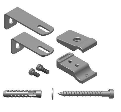 Basis-Arbonia Kermi Abstandshalter-Set 1, DM 20mm, weiß RAL9016 ZB03220001