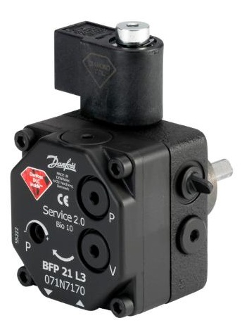Danfoss Ölbrennerpumpe BFP 21 R 5 mit Magnetventil, Drehrichtung rechts, 40 l/h 071N7173