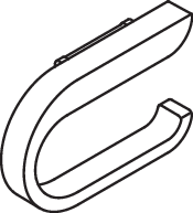 HEWI WC-Papierhalter, Metall, weiß tiefmatt 800.21.11260 DX