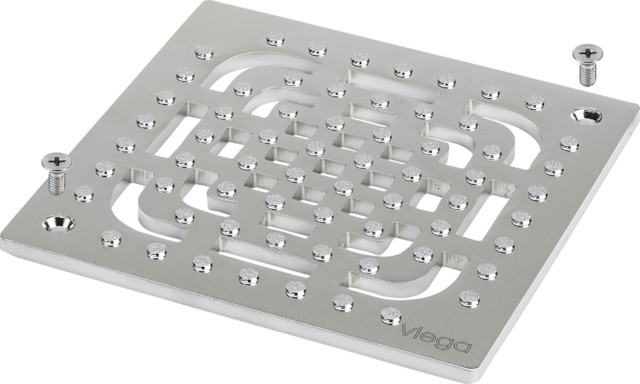 Viega Rost 4933.61 in 143x143mm Edelstahl rutschhemmend 560768