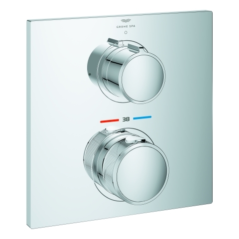 Grohe Thermostat Allure 1 Absperrventil chrom Fertigmontage-Set für Rapido SmartBox 19380002