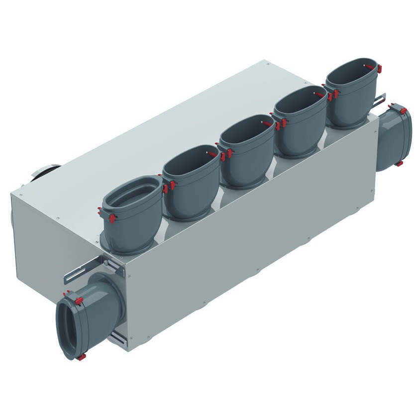 Helios FRS-MVK 5+2-51/160 Multi-Verteilerkasten, 7xoval 51, 2 x DN 160 03838