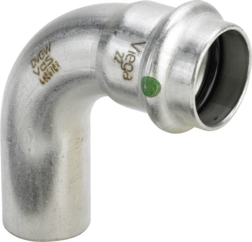 Viega Sanpress Inox Bogen 90 Grad mit SC-Contur 2316.1 in 54mm Edelstahl 435769