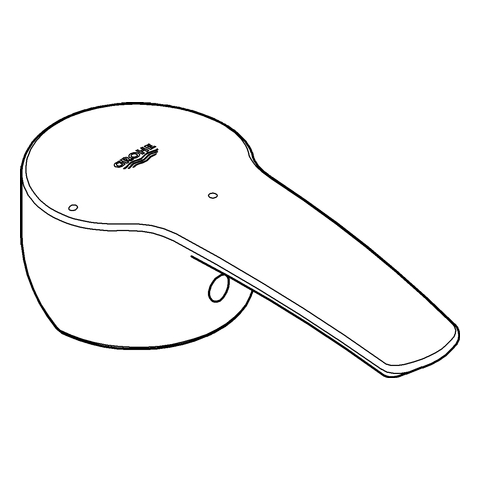 Grohe Hebel chrom für Zweigriffarmaturen 46825000