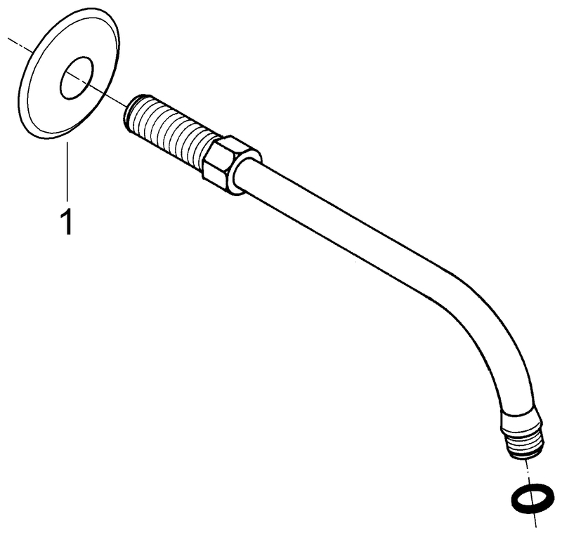 Grohe Brausearm Relexa Ausladung 200mm DN15 chrom 27406000