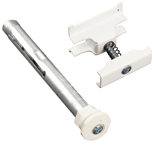 Purmo Anschluss-Set 4 für Röhrenradiator Bohrkonsole 6er verzinkt RAL 9016 AZ13DZ952233401