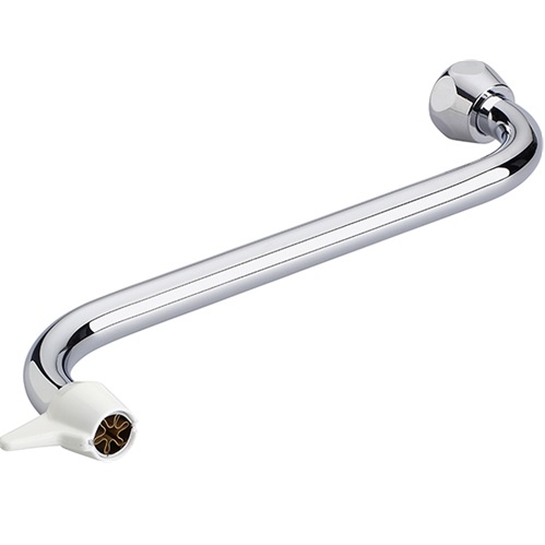 Ideal Standard Rohrauslauf Spezialarmaturen, 200mm, mit Handschutz, chrom B960076AA