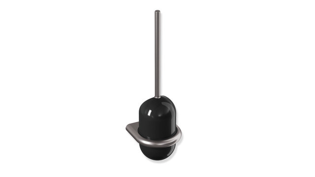 HEWI WC-Bürstengarnitur Serie 805 Classic, Edelstahl, zur Wandmontage, tiefschwarz 805.20.100 90