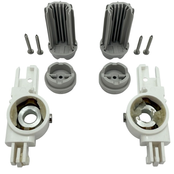 Kermi Set Lager unten für Eckeinstieg 2-teilig (Pendeltüren mit Festfeldern) (N2 ESR/L) weiß 2534158