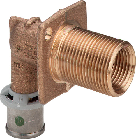 Viega Sanfix P Wanddurchführung mit SC-Contur 2132.1 in 16mm x Rp1/2 x 45mm 461676