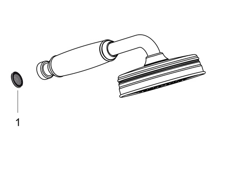 Hansgrohe Handbrause Axor Montreux brushed black chrom 16320340