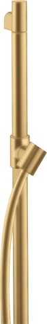Hansgrohe Brausestange AXOR Starck 900mm mit Brauseschlauch 1600mm, Brushed Gold Optic 27830250