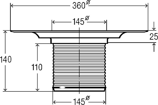 Viega Aufstockelement Advantix 4994.1 in 150x150mm Chromnickelstahl 489045