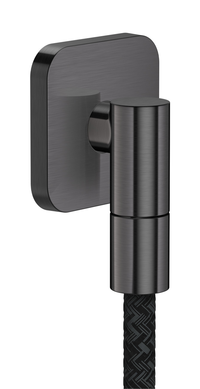 Hansgrohe Wandanschluss Axor Wall outlet Fine softsquare G 1/2" brushed black chrom 36739340
