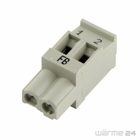 Bosch / Buderus Anschlussklemme 2-polig FB grau 7747023714