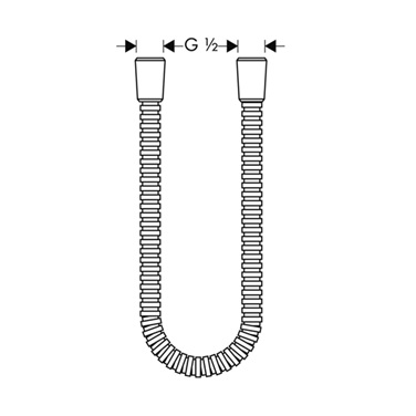 Hansgrohe Metallschlauch Axor 1250mm chrom 28112000
