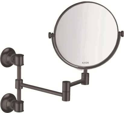 Hansgrohe Rasierspiegel Axor Montreux ausziehbar brushed black chrom 42090340