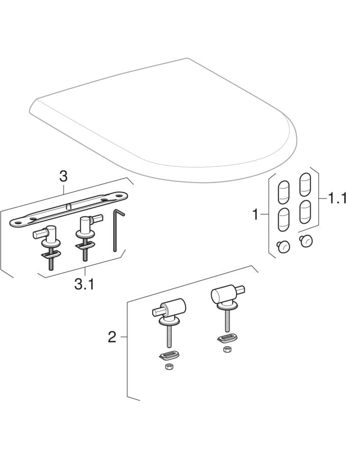 Geberit 4U WC-Sitz, weiß Scharniere verchromt mit Absenkautomatik 574410000