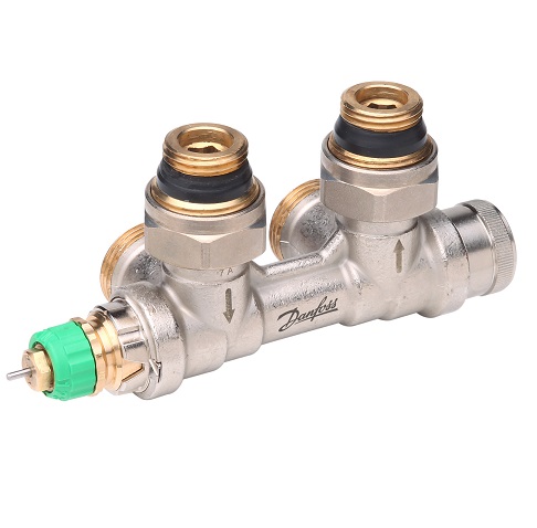 Danfoss dyn, VHS-DV Fühler links Eck, Ventileinsatz im RL für Heizkörper mit 1/2" 013G7917