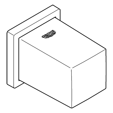 Grohe Wandanschlussbogen Euphoria Cube Außengewinde eigensicher chrom 27704000