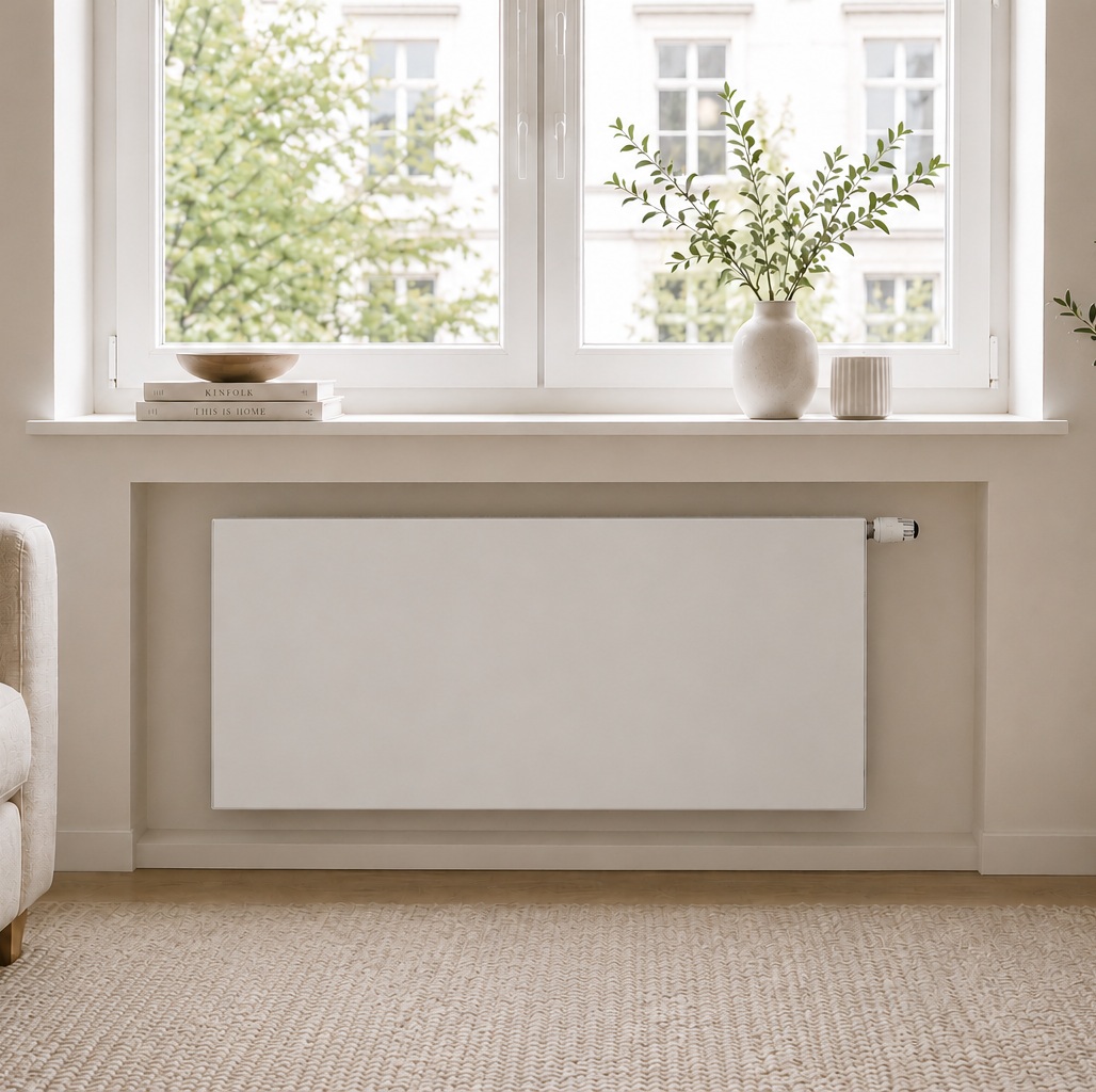 Viessmann Ventilheizkörper mit Mittenanschluss Plan Typ 33 H: 90 B: 100cm, weiß 7734927