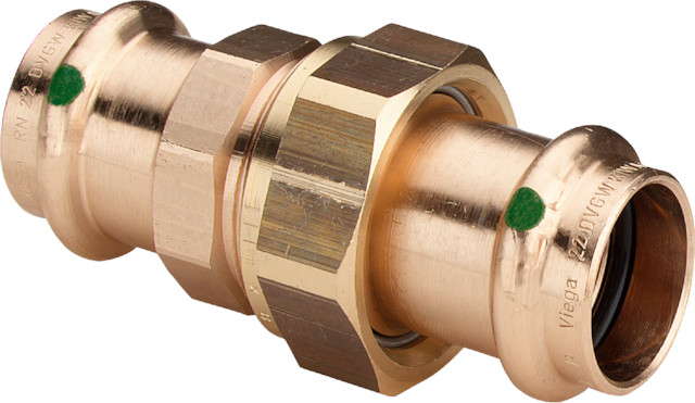 Viega Sanpress Verschraubung mit SC-Contur 2260 flachdichtend in 12mm 293017