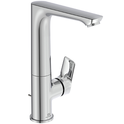 Ideal Standard Connect Air Waschtischarmatur mit Ablaufgarnitur chrom, Ausladung 140mm, 5 l/min A7020AA