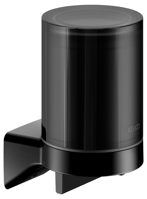 Keuco Lotionspender Aveno, mit Halter und Pumpe, schwarz matt 14652379000