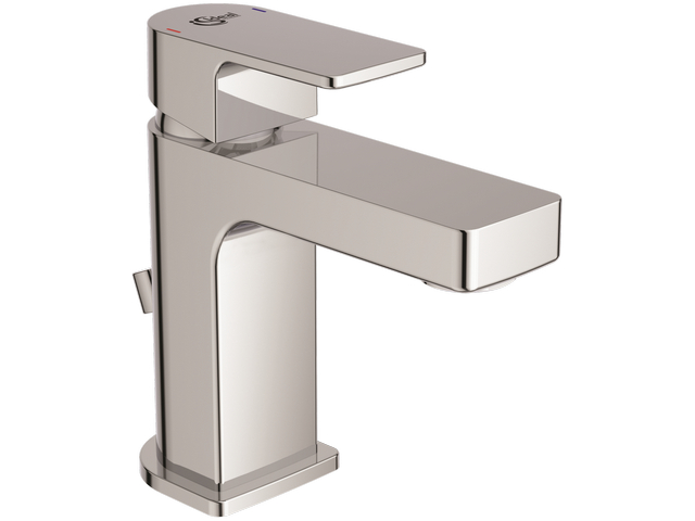 Ideal Standard Waschtisch-Armatur Edge, Slim Piccolo mit Ablaufgarnitur Ausladung 90mm, chrom A7265AA