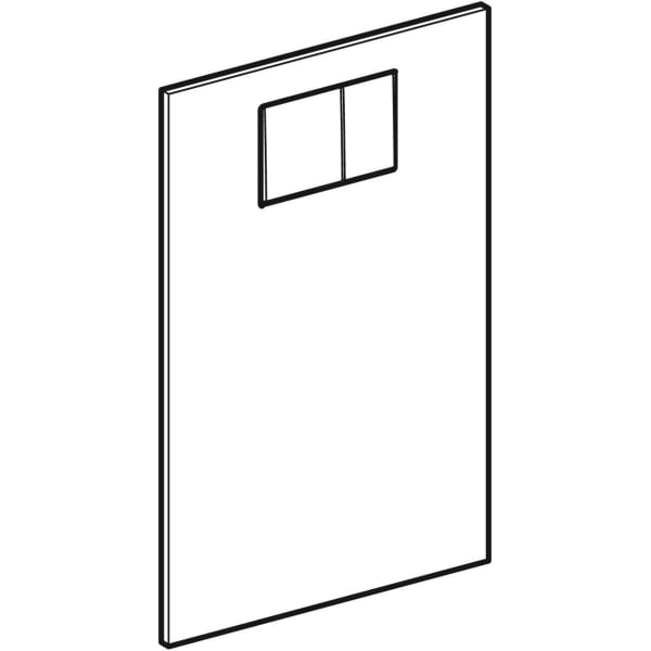 Geberit Designplatte AquaClean Aufsatz weiß-alpin 242.900.11.1
