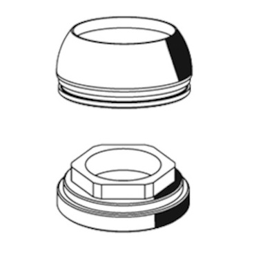 Schell Rosette MODUS Einschraubstück, chrom 021440699